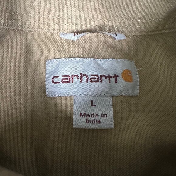 Carhartt Mens L Rugged Flex Short Sleeve Button Down Work Shirt 103555 253 - Picture 4 of 10